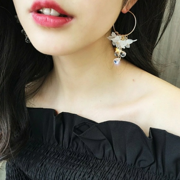 🎀Stunning Water Drop Acrylic Crystal Earings - Picture 4 of 4